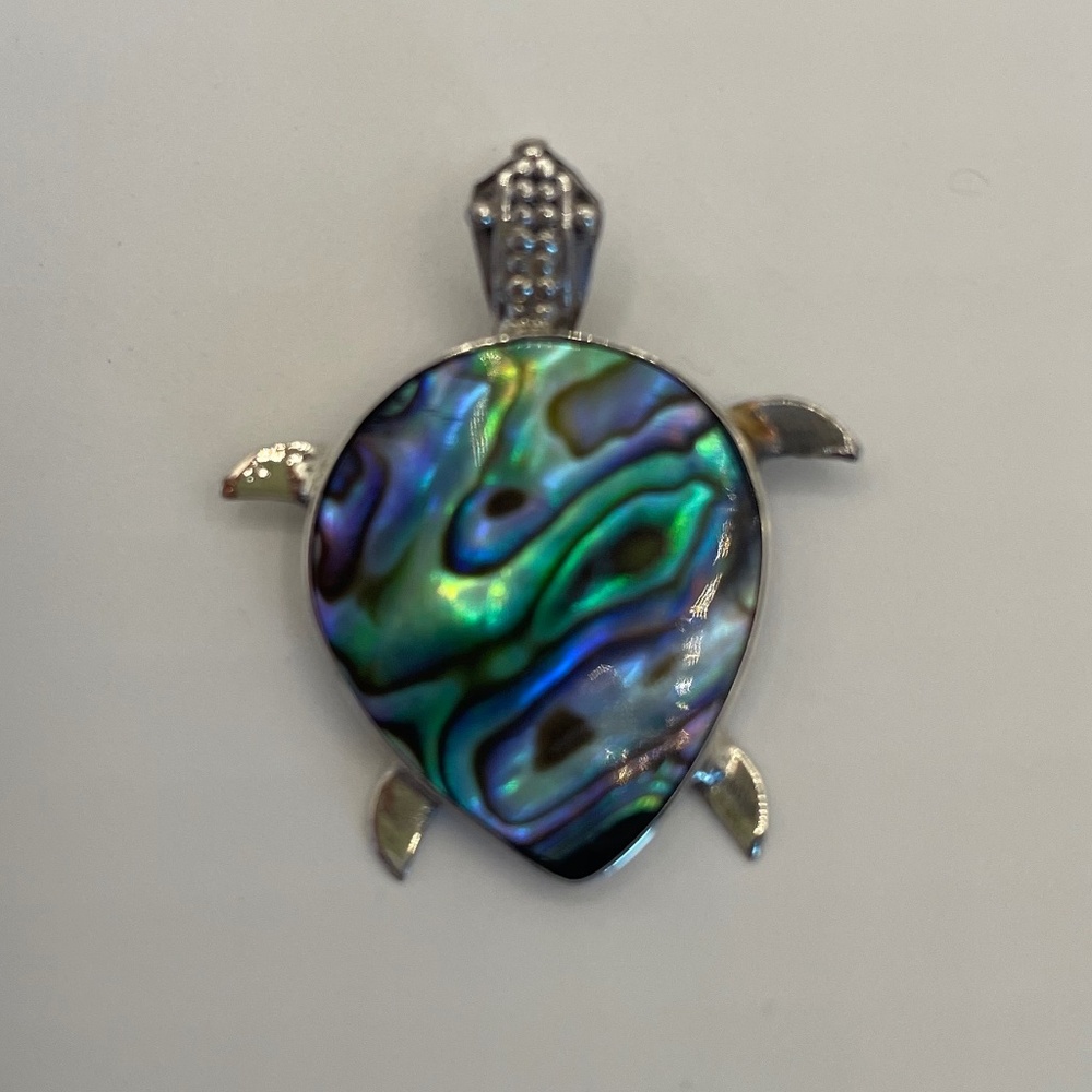 Alabaster Turtle Pendant